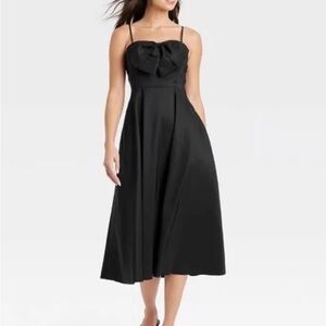 Women’s ‘A New Day’ Bow Midi Dress - Black size 4